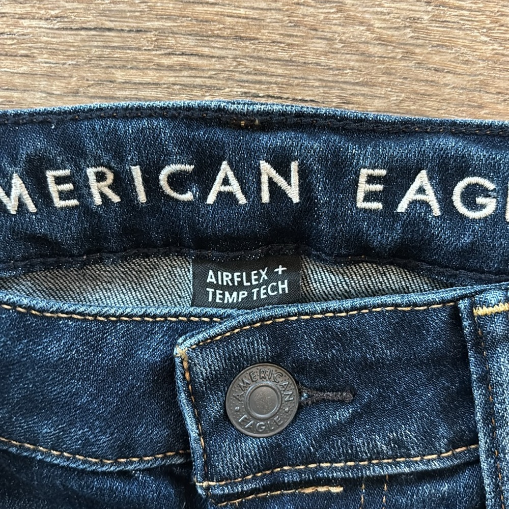 American Eagle Jeans Mens 30x32 (Tag) Blue Denim Temp Tech Slim Airflex - Picture 6 of 8